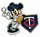 Twins Mickey Mouse Home Plate pin