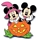 Mickey & Minnie Jack O\'Lantern pin