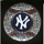 Yankees Silver Baseball Brooch Pin