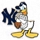 Yankees Donald Duck pin