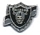 Raiders Pewter Shield pin