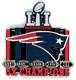 Patriots 5-Time Super Bowl Champs pin