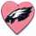 Eagles Heart pin