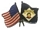 Pirates / U.S. Flag pin