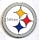 Steelers Round Logo pin
