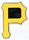 Pirates \"P\" Logo pin