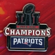 Patriots Super Bowl LI Champs pin w/ Super Bowl Logo