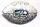 Seahawks Silver Football pin