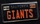 Giants License Plate pin (2008)