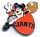 Giants Mickey Mouse Fielder pin