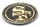 49ers \'Silver & Gold\' pin
