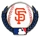 Giants Baseball & Laurels pin