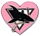 Sharks Pink Heart pin