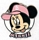Cardinals Minnie Mouse Head pin