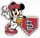 Cardinals Mickey Mouse Leaning pin