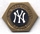 Yankees 2-piece Antique pin