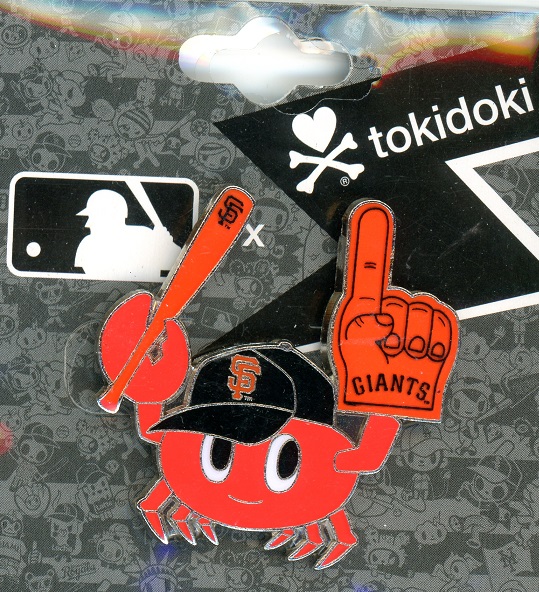 Giants Tokidoki Crab pin
