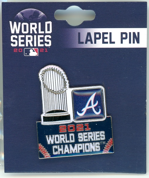 Braves 2021 World Series Champs Trophy pin
