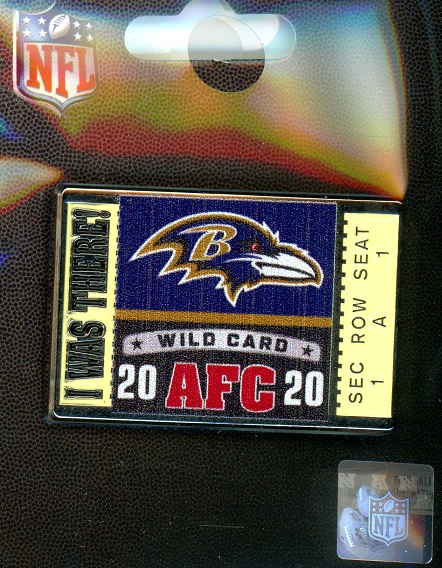 Ravens Wild Card "I Was There" pin