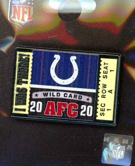 Colts Wild Card "I Was There" pin