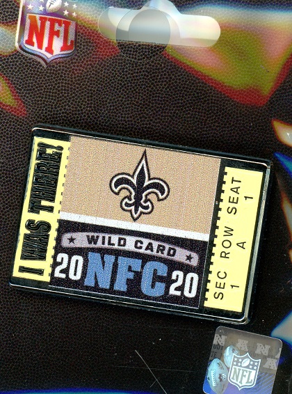 Saints Wild Card "I Was There" pin