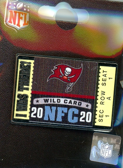 Buccaneers Wild Card \"I Was There\" pin