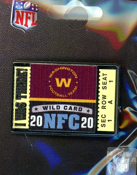 Washington Wild Card "I Was There" pin