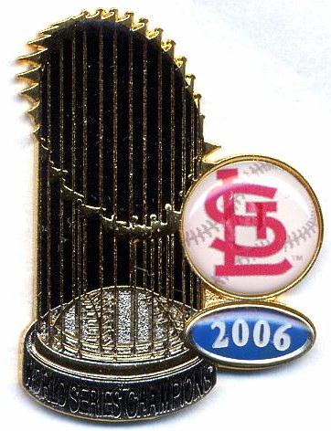 Cardinals 2006 World Series Trophy pin #2