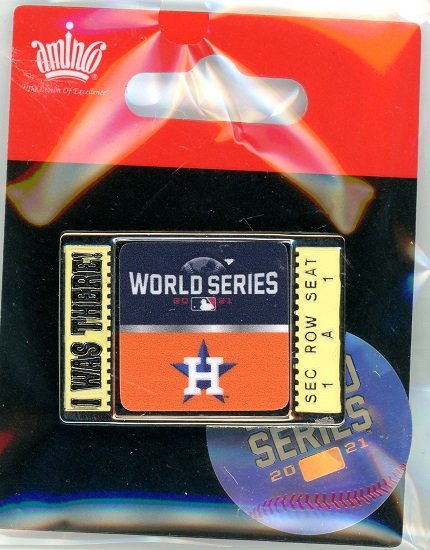 Astros 2021 World Series "I Was There" pin