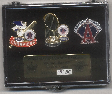 Angels World Series 3 Pin Champs Set